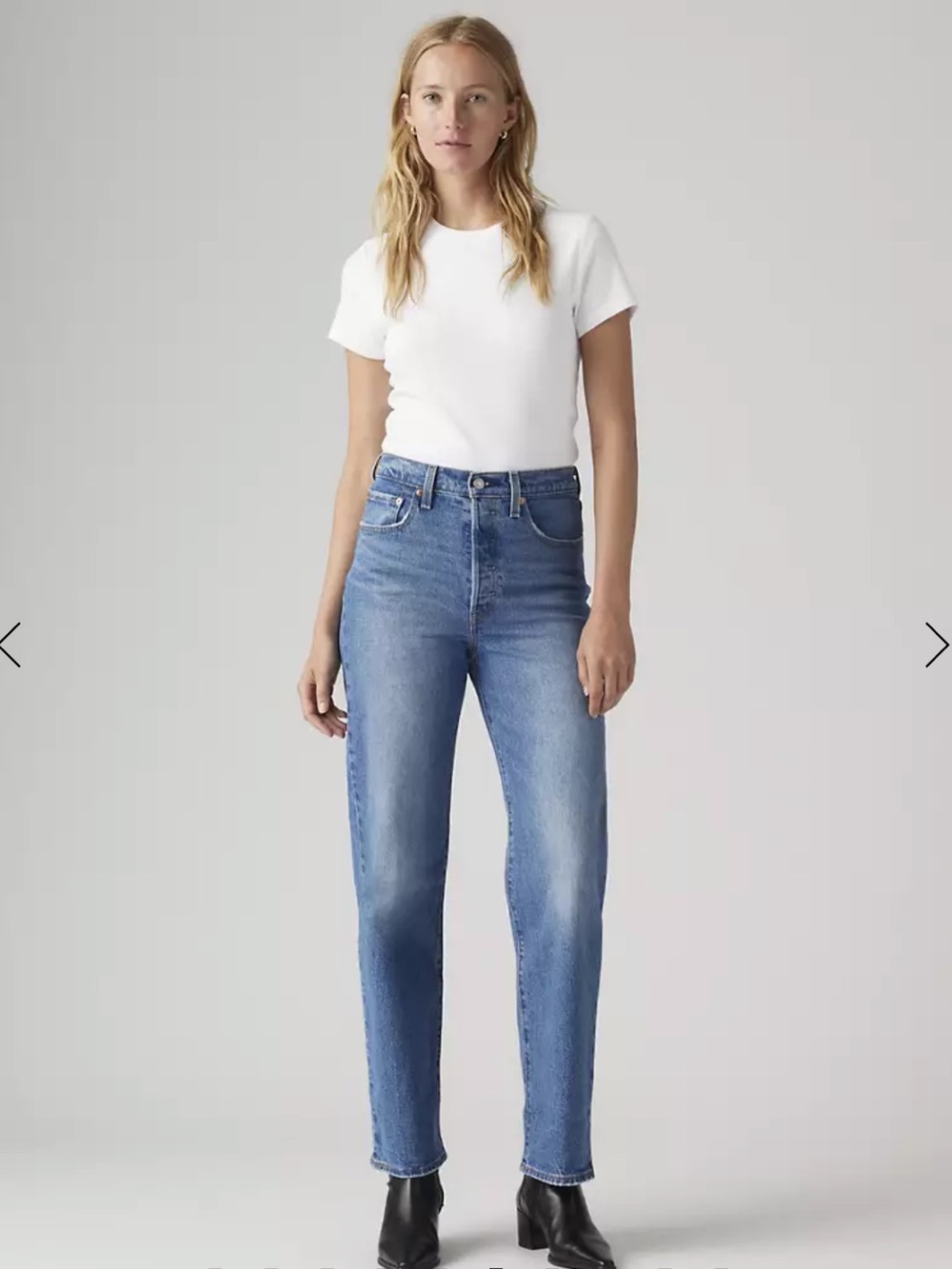 Levi's Ribcage Straight Ankle Jeans (31)
